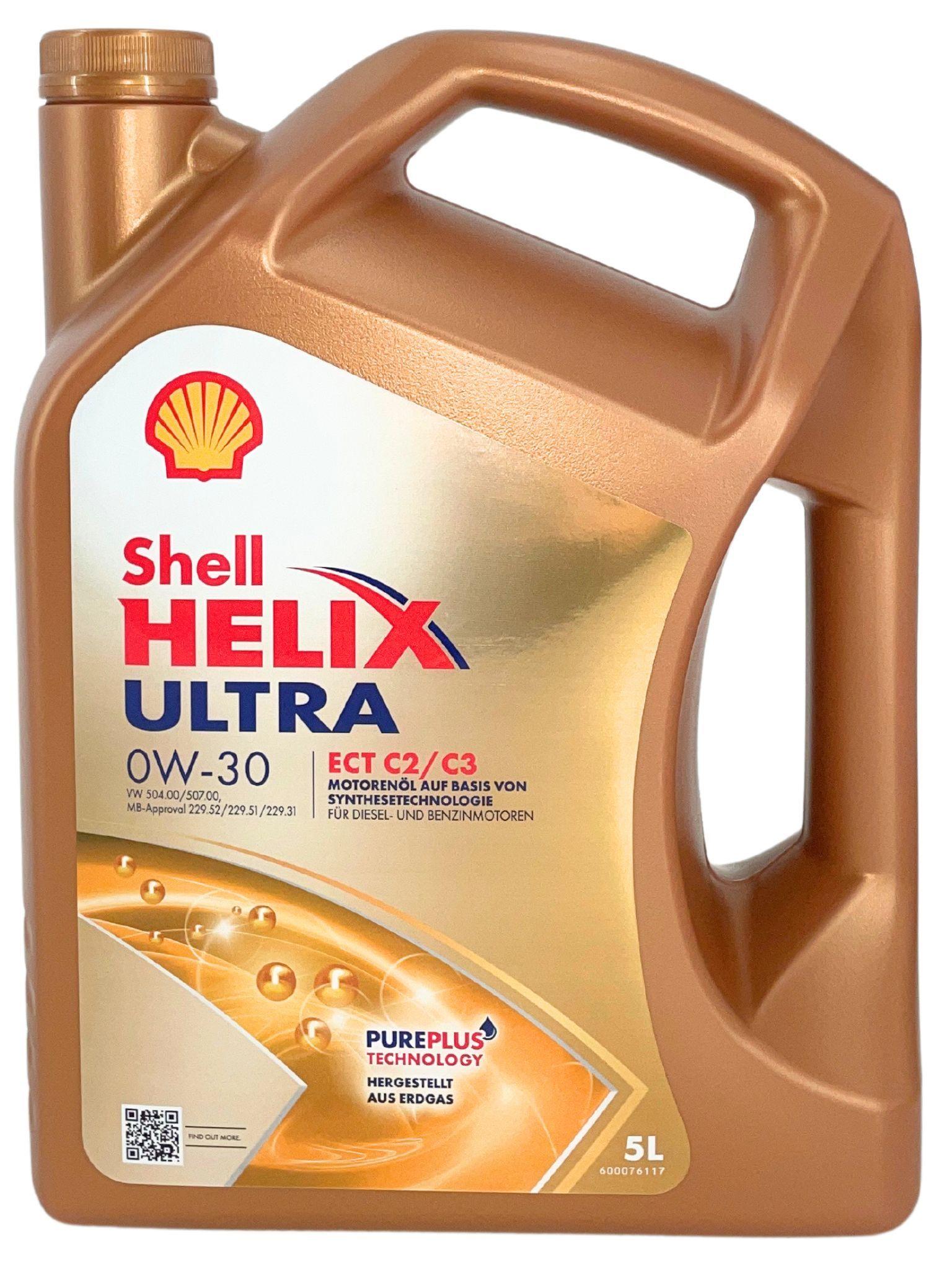 Shell Helix Ultra ECT C2 C3 0W-30 5 Liter
