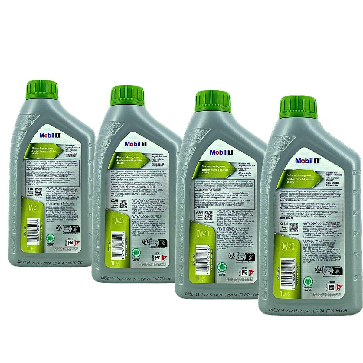 Mobil 1 ESP X4 0W-40 4x1 Liter