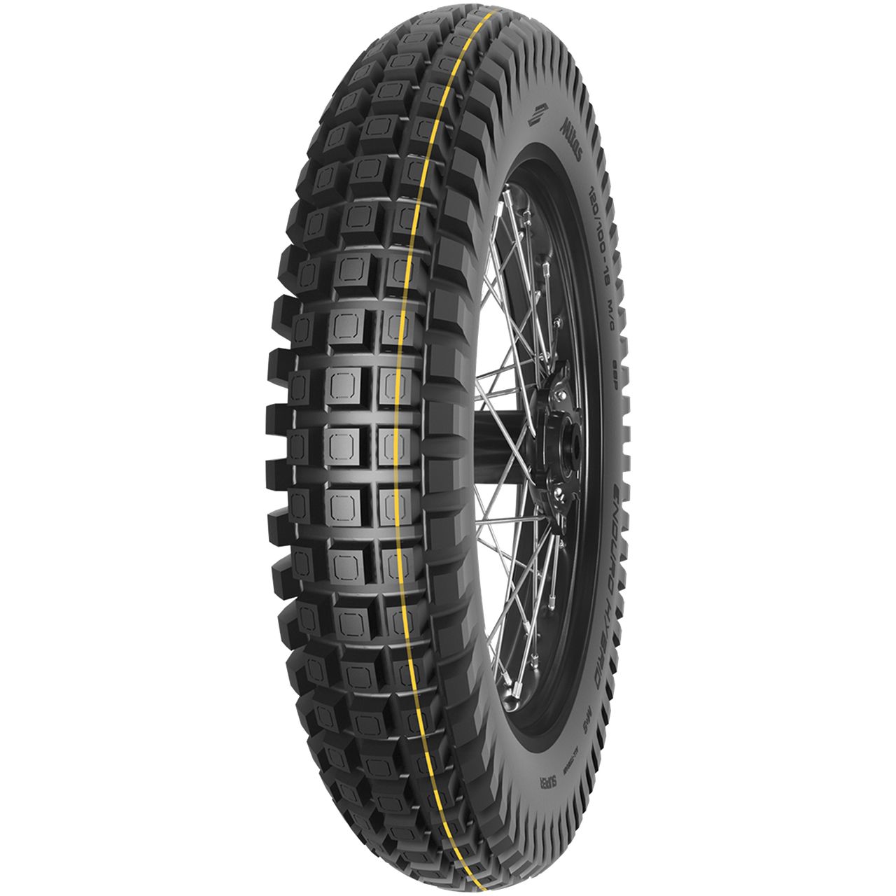 MITAS ENDURO HYBRID SUPER LIGHT (GREEN) 120/100 - 18 M/C TL/TT 68P REAR M+S