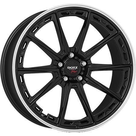 DOTZ SONOMA DARK black matt polished lip 9.5Jx20 5x112 ET40