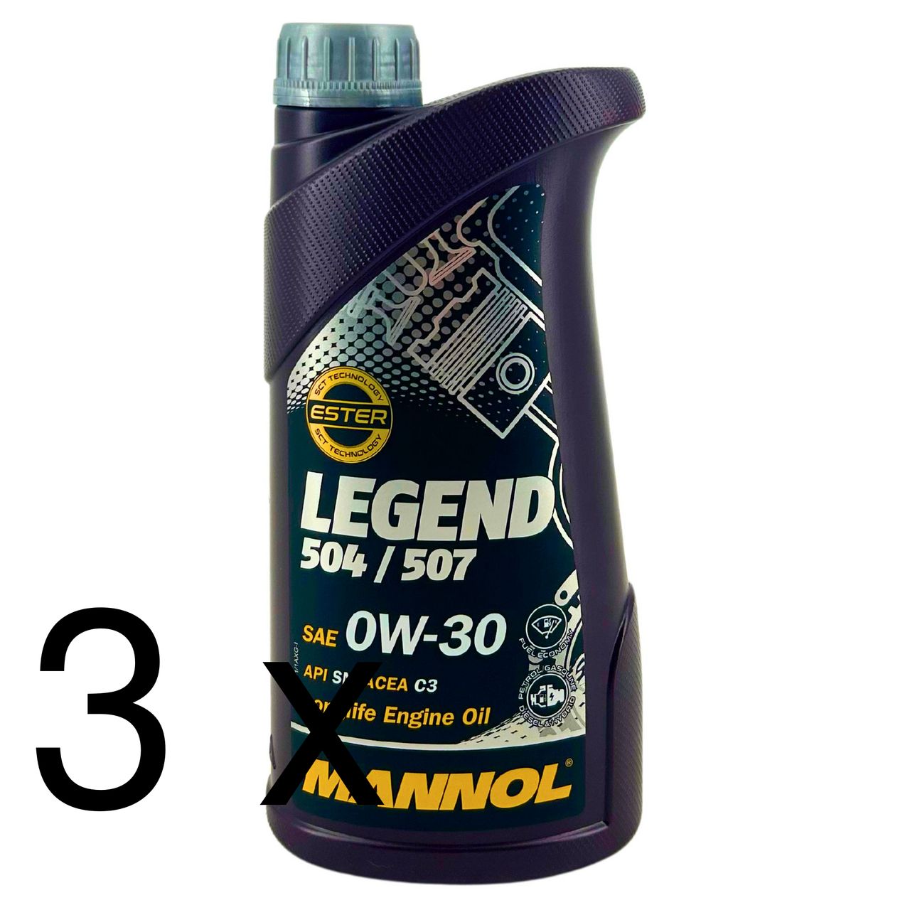 Mannol Legend 504/507 0W-30 3x1 Liter Mannol Legend 504/507 0W-30 3x1 Liter