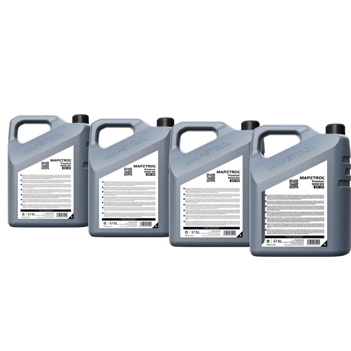 Mapetrol Premium 9000 SN 5W-40 4x5 Liter