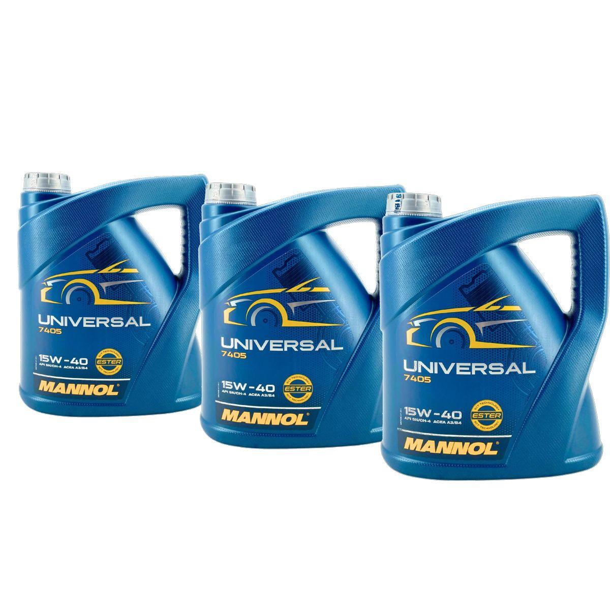 Mannol Universal 15W-40 3x4 Liter