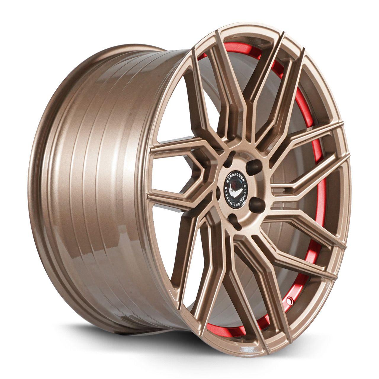BARRACUDA DRAGOON Higloss-Bronze undercut Trimline red 10.0Jx20 5x114.3 ET40