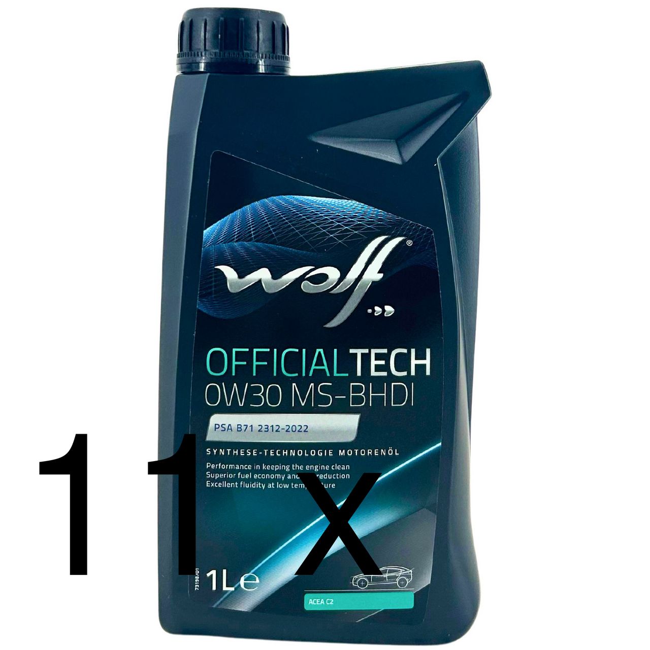 Wolf OfficialTech 0W-30 MS-BHDI 11x1 Liter