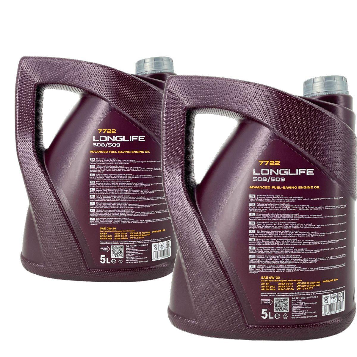 Mannol Longlife 508/509 0W-20 2x5 Liter