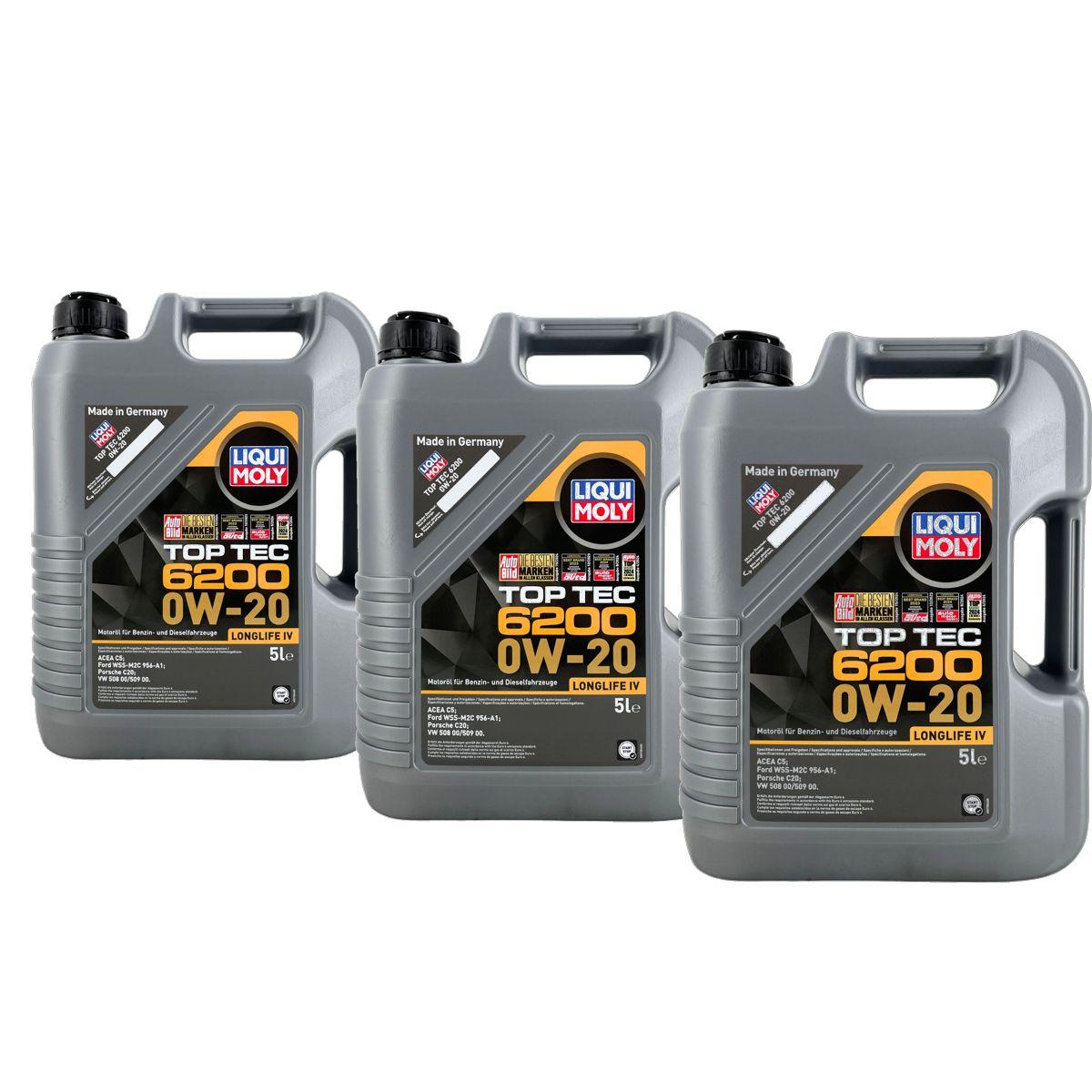 Liqui Moly Top Tec 6200 0W-20 3x5 Liter
