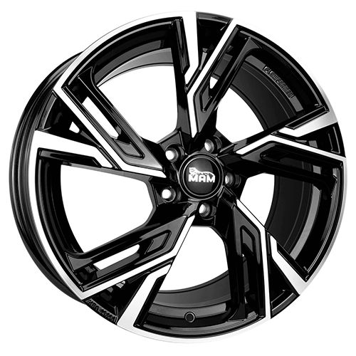 MAM MAM RS5 black front polished 8.5Jx19 5x112 ET45
