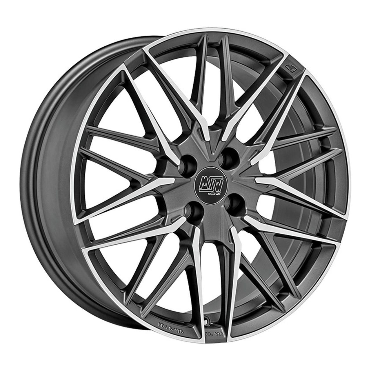 MSW (OZ) MSW 50-4 matt gun metal full polished 7.5Jx18 4x108 ET25