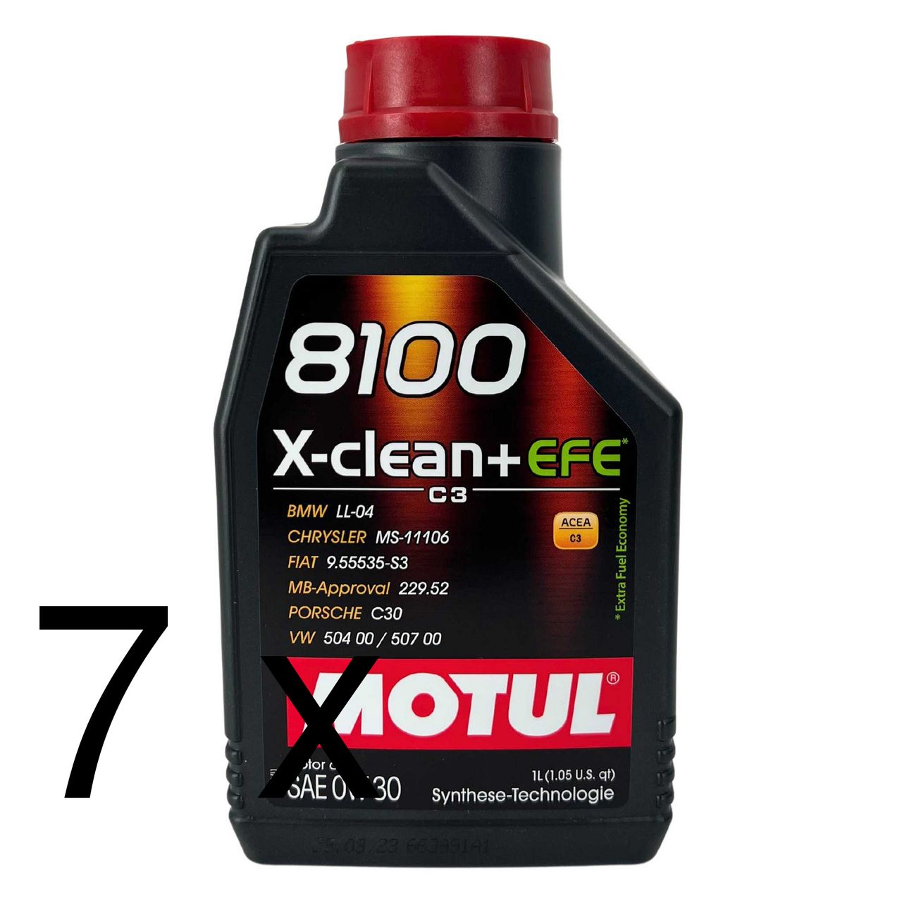 Motul 8100 X-Clean + EFE 0W-30 7x1 Liter