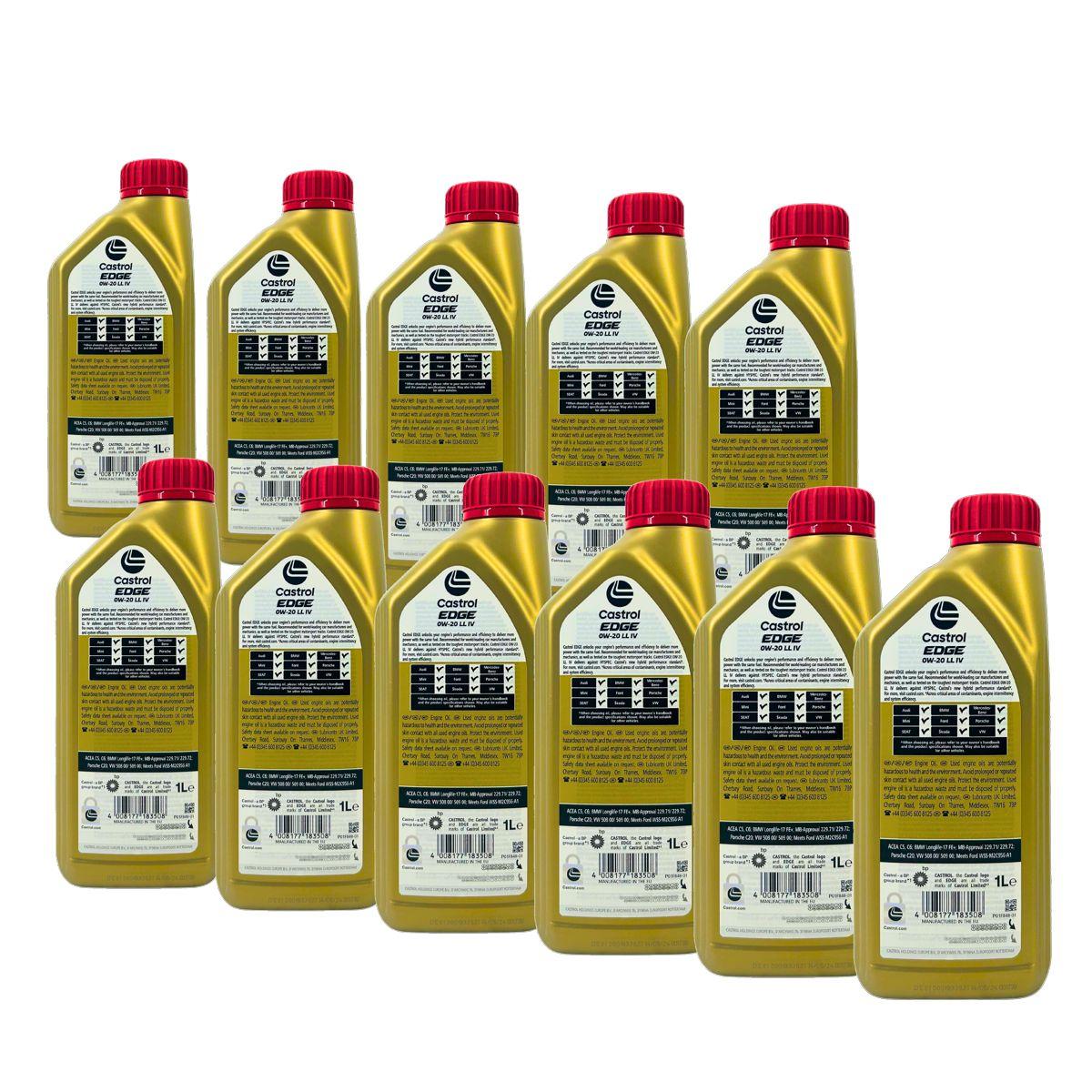 Castrol Edge 0W-20 LL IV 11x1 Liter