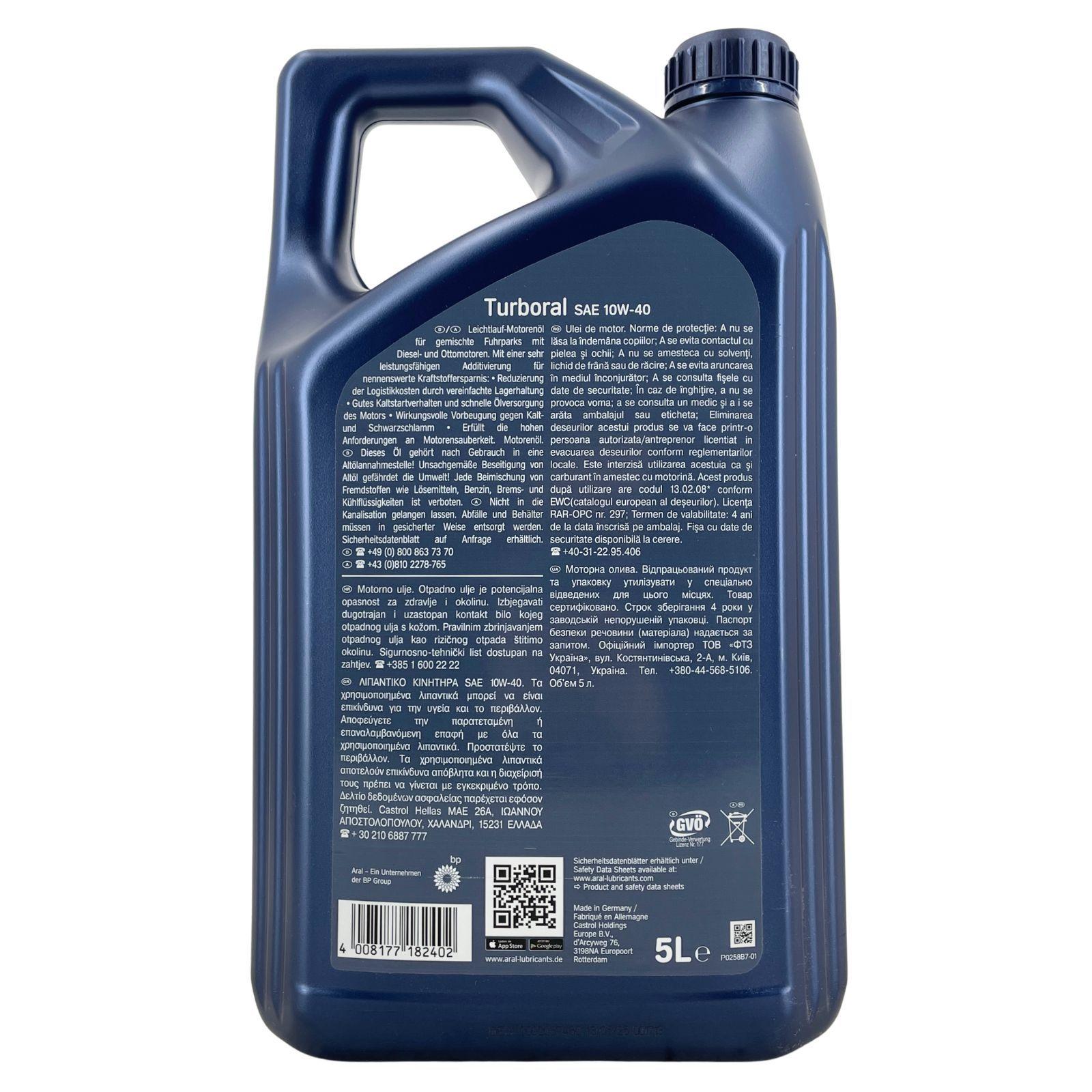 Aral Turboral 10W-40 5 Liter