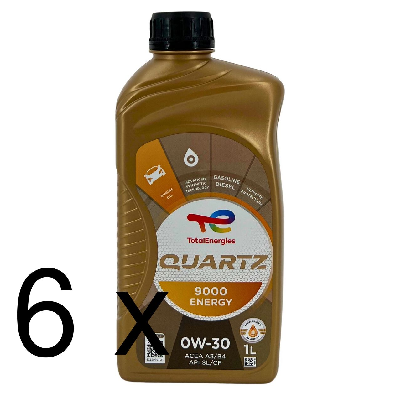 Total Quartz 9000 Energy 0W-30 6x1 Liter
