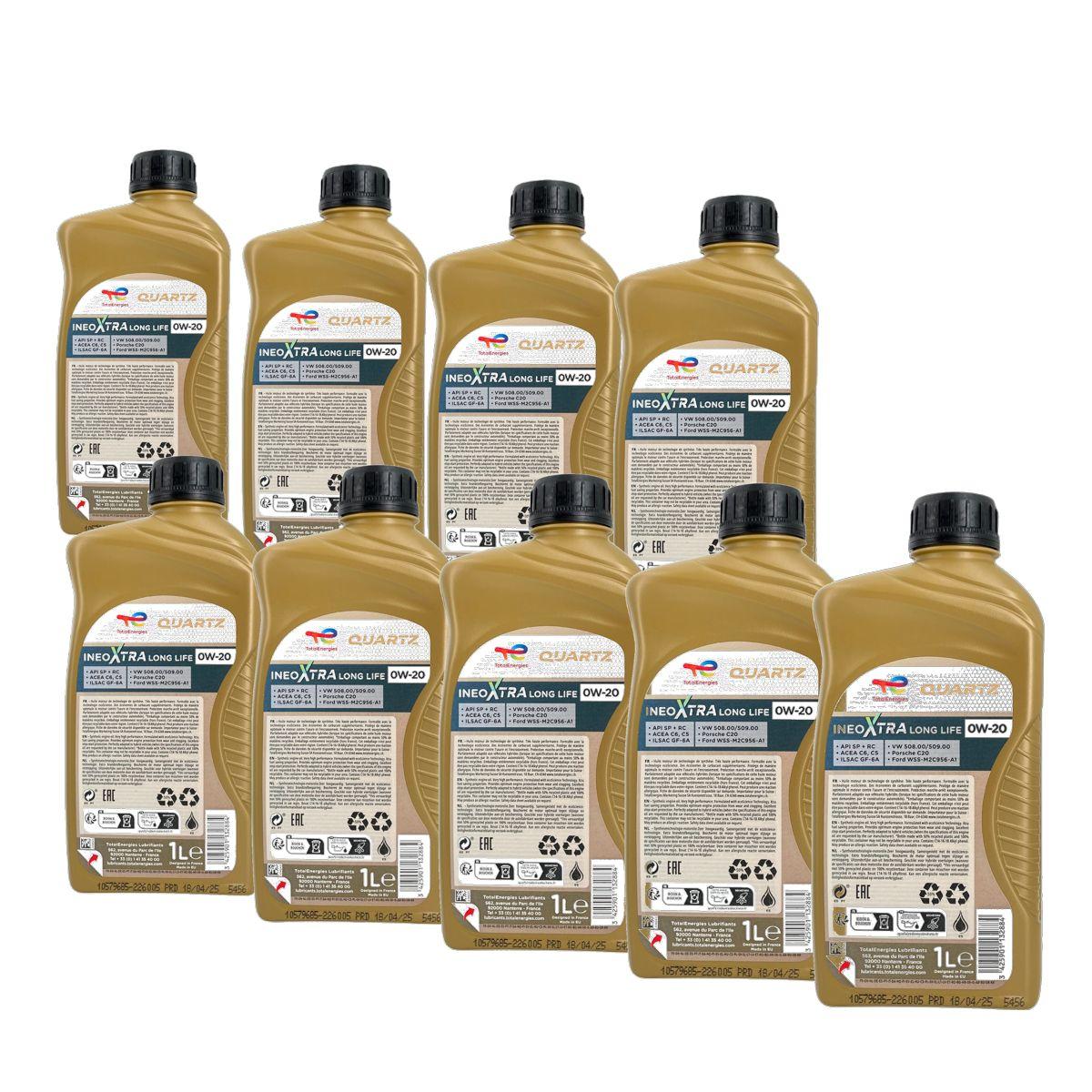 Total Quartz Ineo Xtra Longlife 0W-20 9x1 Liter