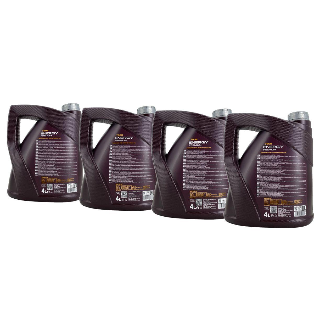 Mannol Energy Premium 5W-30 4x4 Liter
