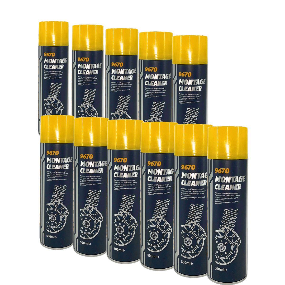 Mannol Montage Cleaner / Bremsenreiniger / Universalreiniger 11x500 ML