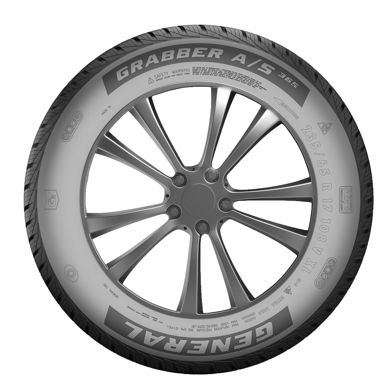 GENERAL TIRE GRABBER A/S 365 215/55R18 99V FR XL