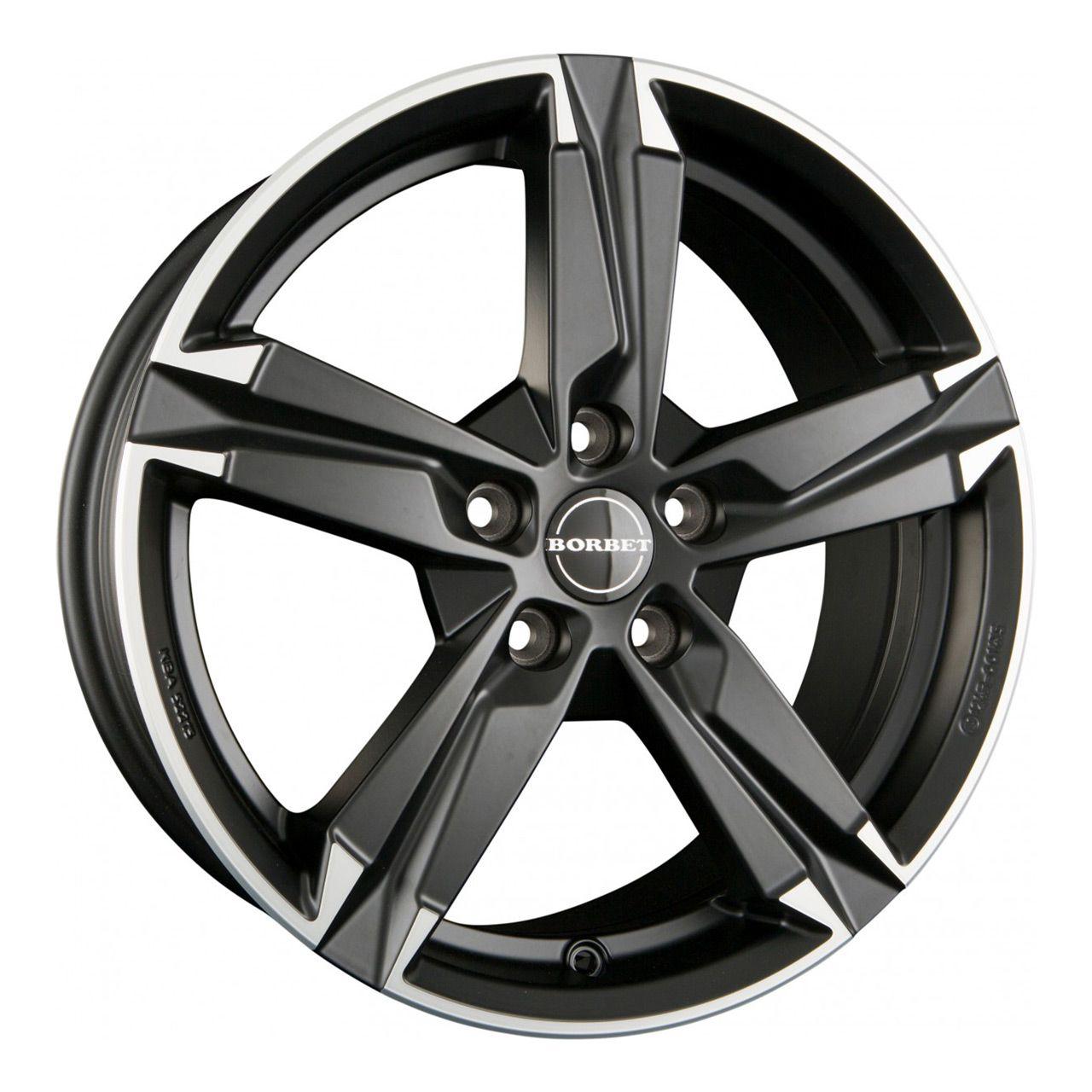 BORBET DESIGN T10 matt black polished 8.0Jx18 5x114.3 ET40