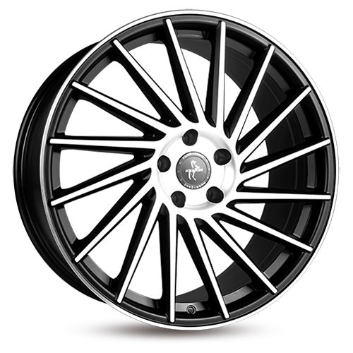 KESKIN KT17 HURRICANE matt black front polish 9.5Jx21 5x120 ET38