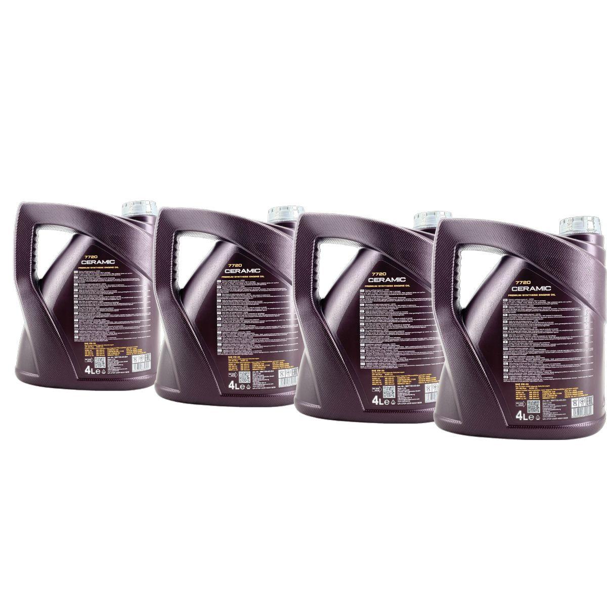 Mannol Ceramic 5W-30 4x4 Liter