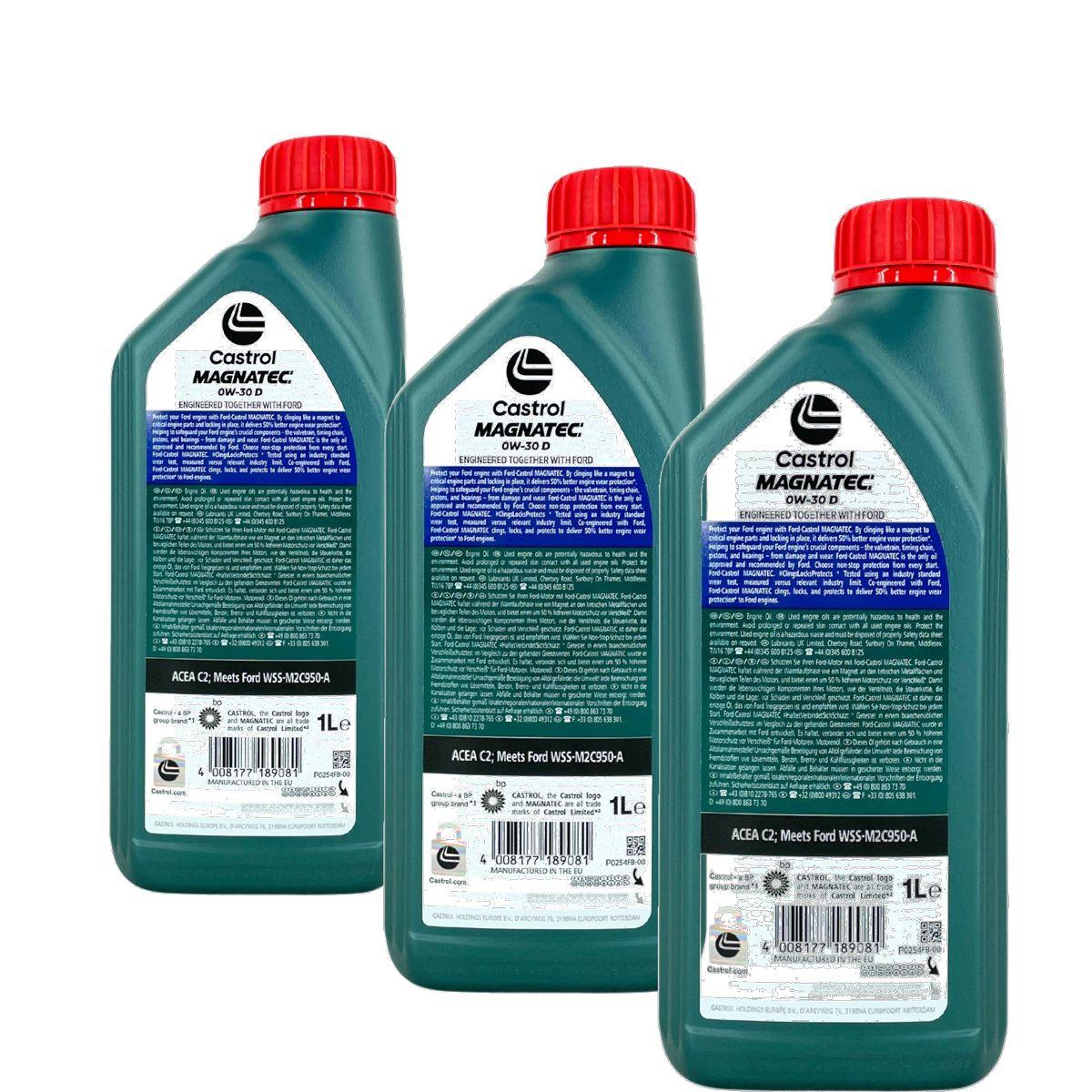 Ford Castrol Magnatec 0W-30 D 3x1 Liter