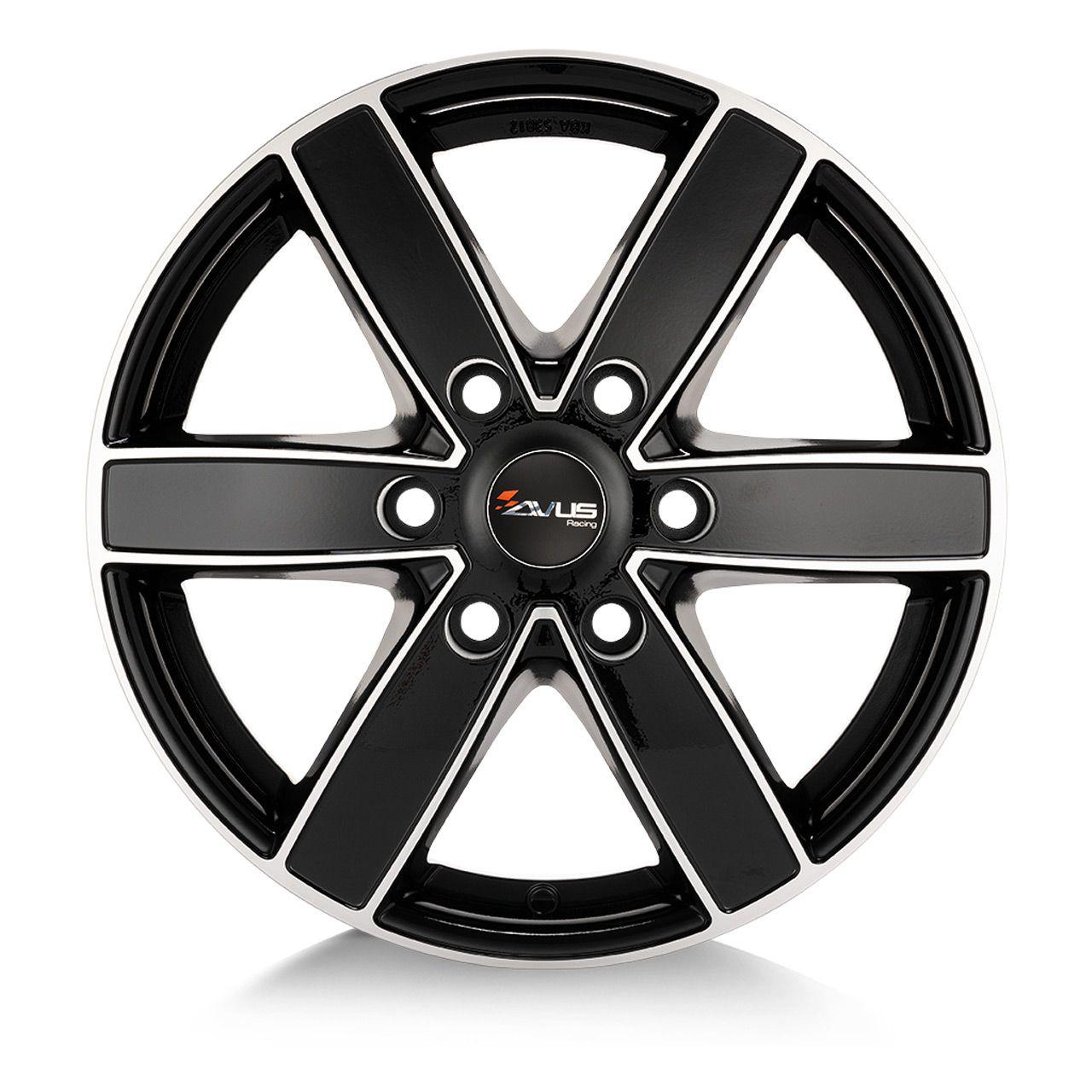 AVUS RACING AC-V61 black polished 8.0Jx18 6x139.7 ET38