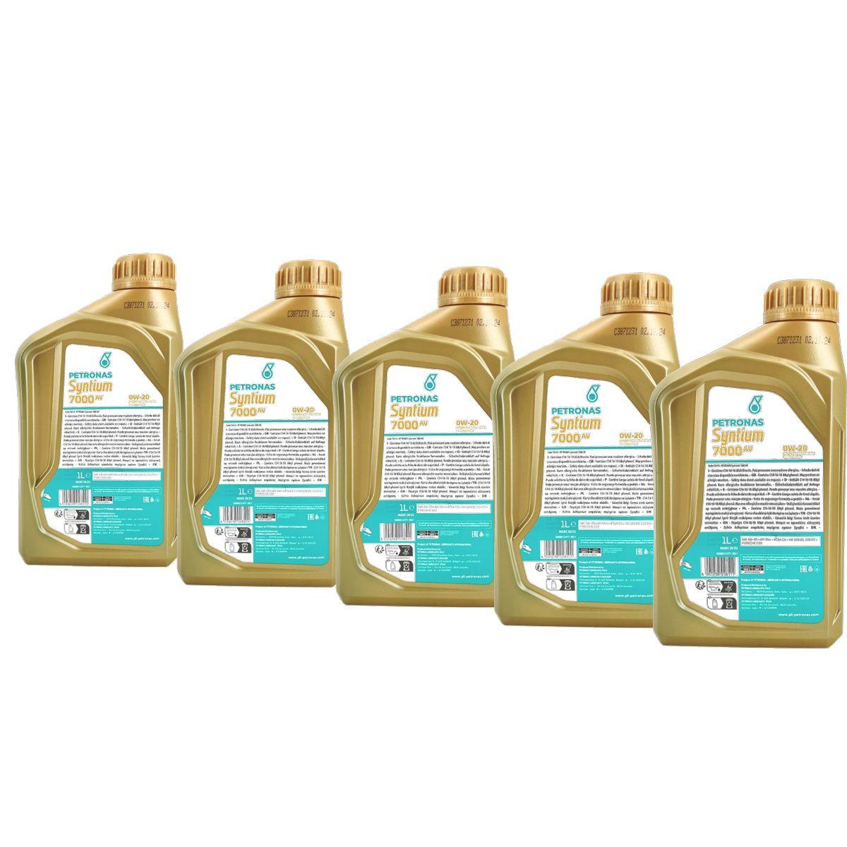 Petronas Syntium 7000 AV 0W-20 5x1 Liter