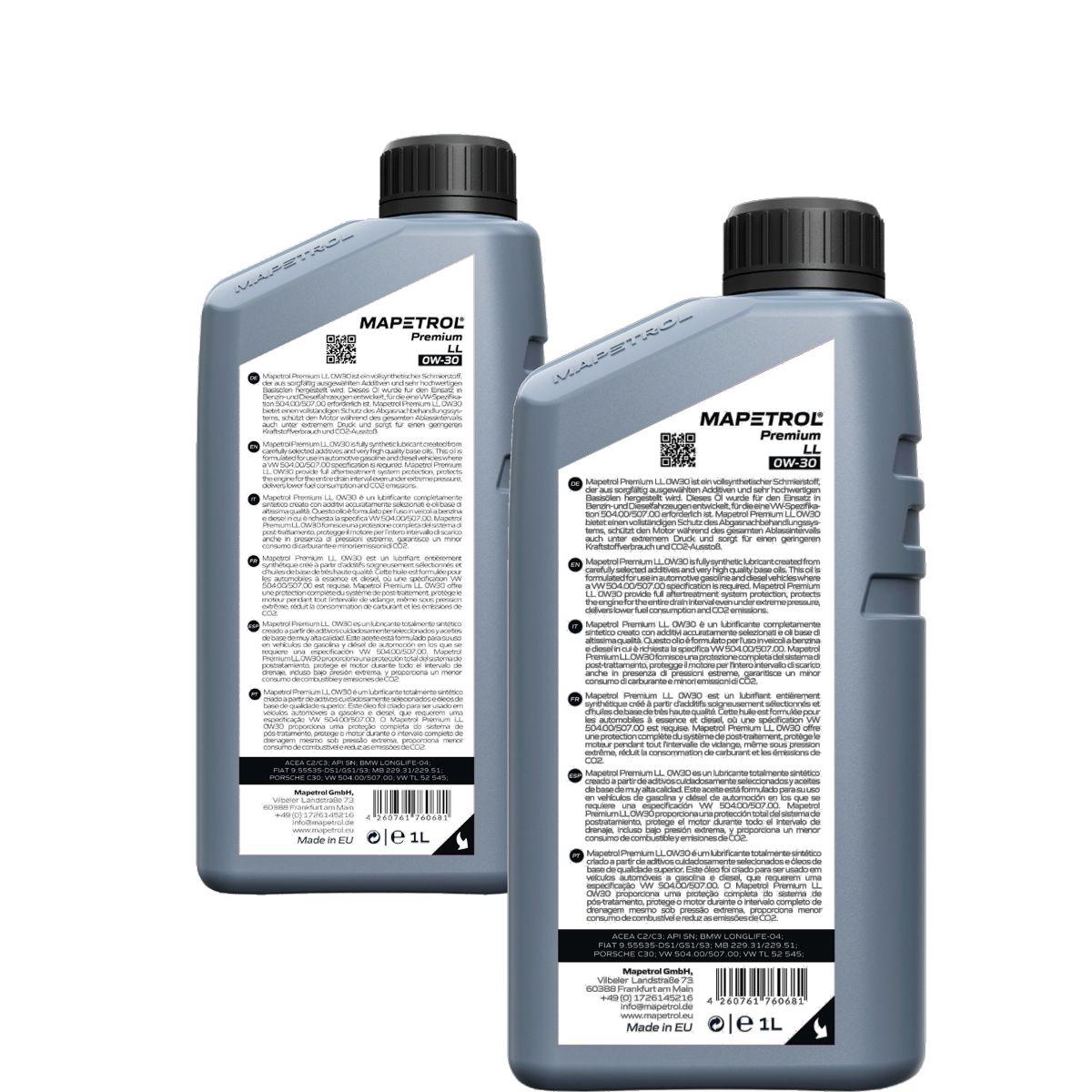 Mapetrol Premium LL 0W-30 2x1 Liter