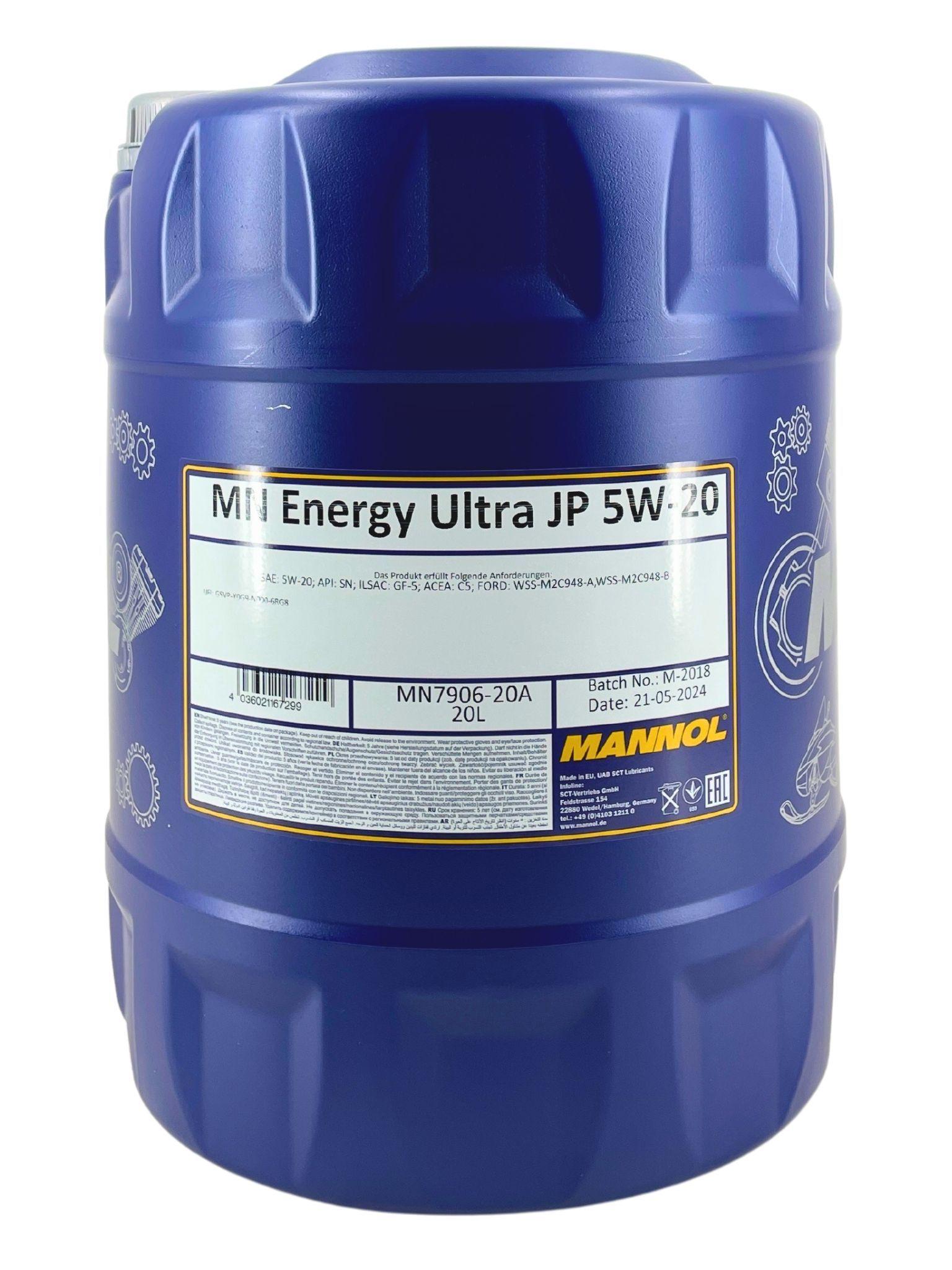 Mannol Energy Ultra JP 5W-20 20 Liter