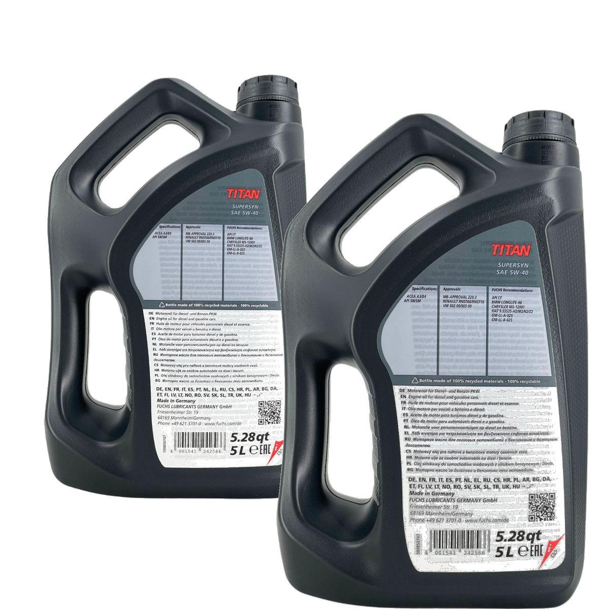Fuchs Titan Supersyn 5W-40 2x5 Liter