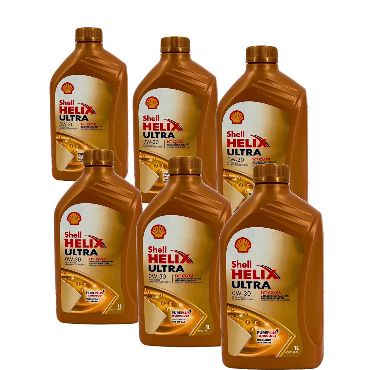 Shell Helix Ultra ECT C2 C3 0W-30 6x1 Liter