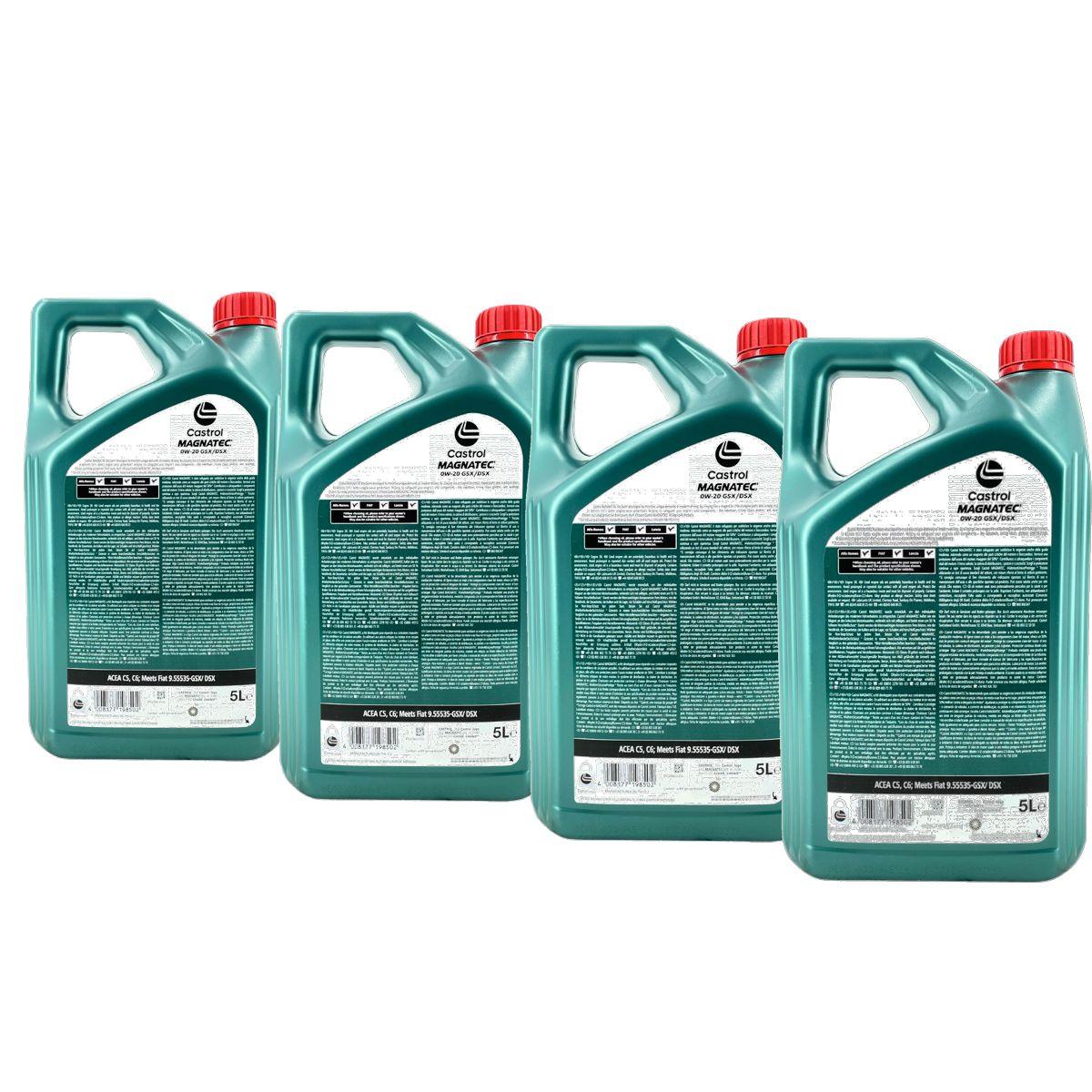 Castrol Magnatec 0W-20 GSX/DSX 4x5 Liter