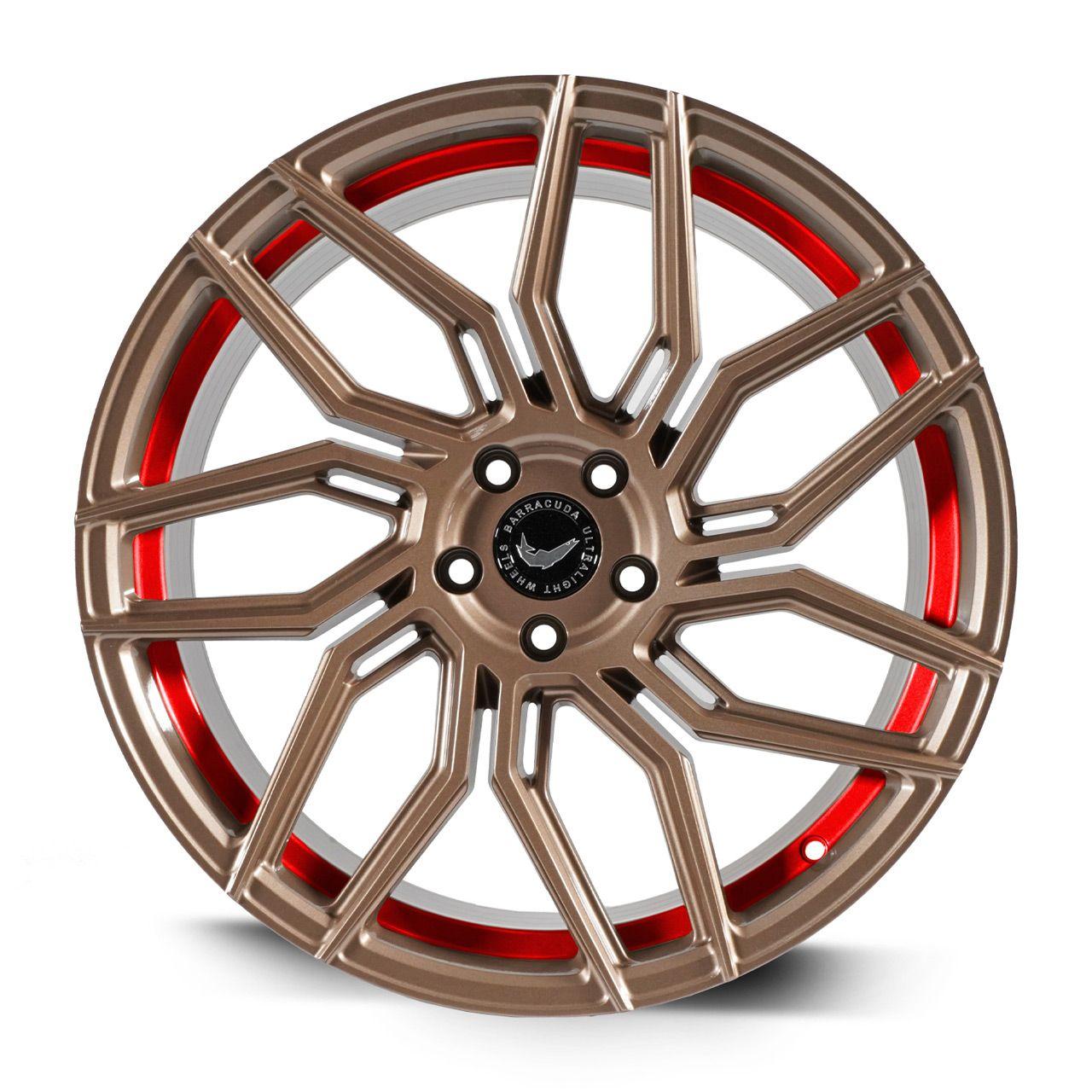 BARRACUDA DRAGOON Higloss-Bronze undercut Trimline red 9.0Jx19 5x108 ET40