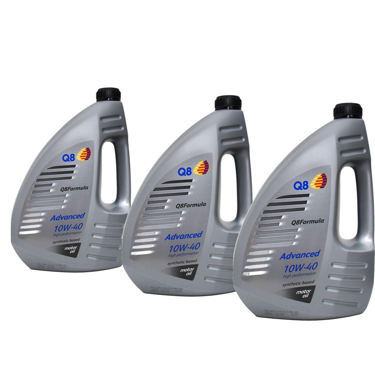 Q8 Formula Advanced 10W-40 3x4 Liter