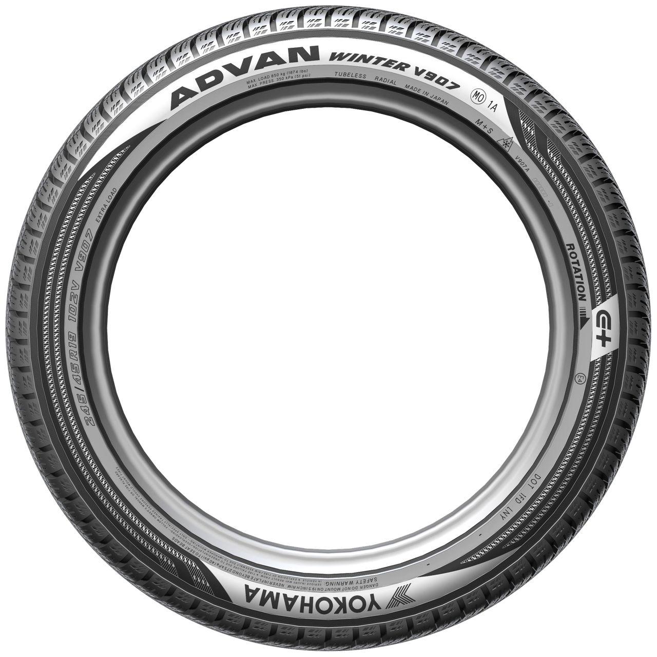 YOKOHAMA ADVAN WINTER (V907A) (MO1A) 245/45R19 102V (MO1A) XL RPB BSW