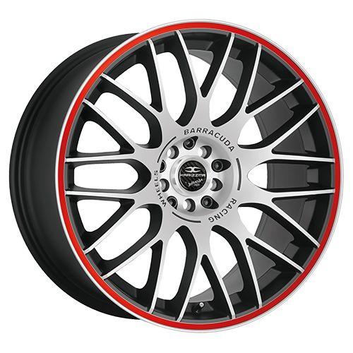 BARRACUDA KARIZZMA mattblack-polished color trim rot 7.5Jx17 5x100+112 ET35