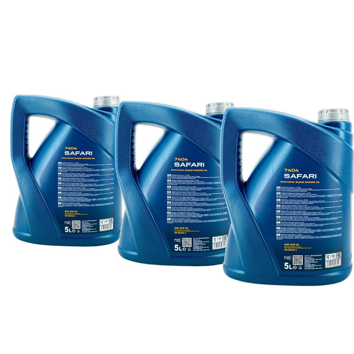 Mannol Safari 20W-50 3x5 Liter