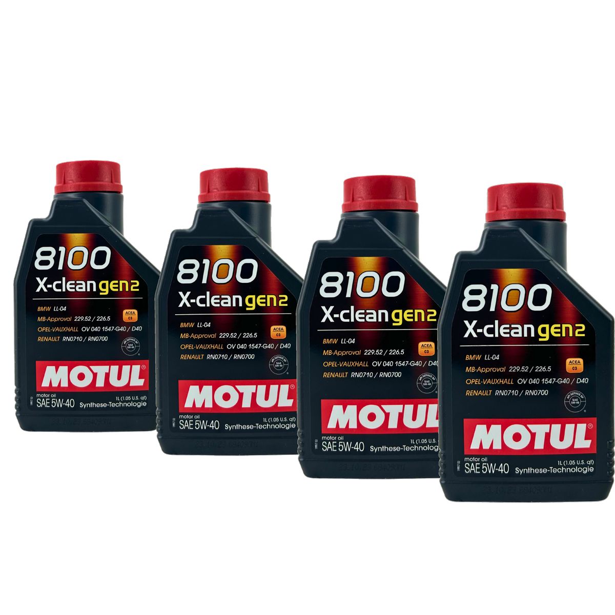 Motul 8100 X-clean GEN2 5W-40 4x1 Liter