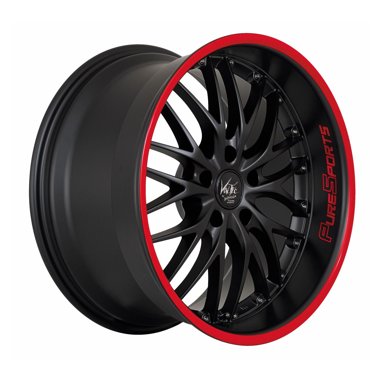BARRACUDA VOLTEC T6 mattblack puresports color trim rot 8.0Jx18 4x100 ET38