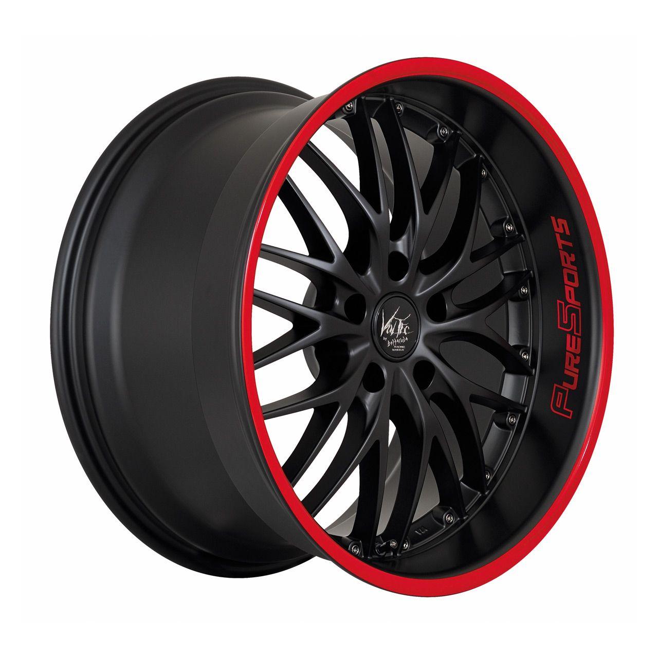 BARRACUDA VOLTEC T6 mattblack puresports color trim rot 8.0Jx18 5x112 ET40