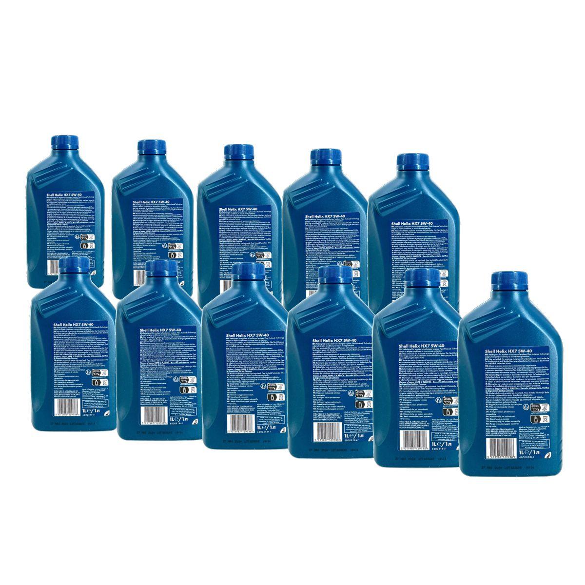Shell Helix HX7 5W-40 11x1 Liter