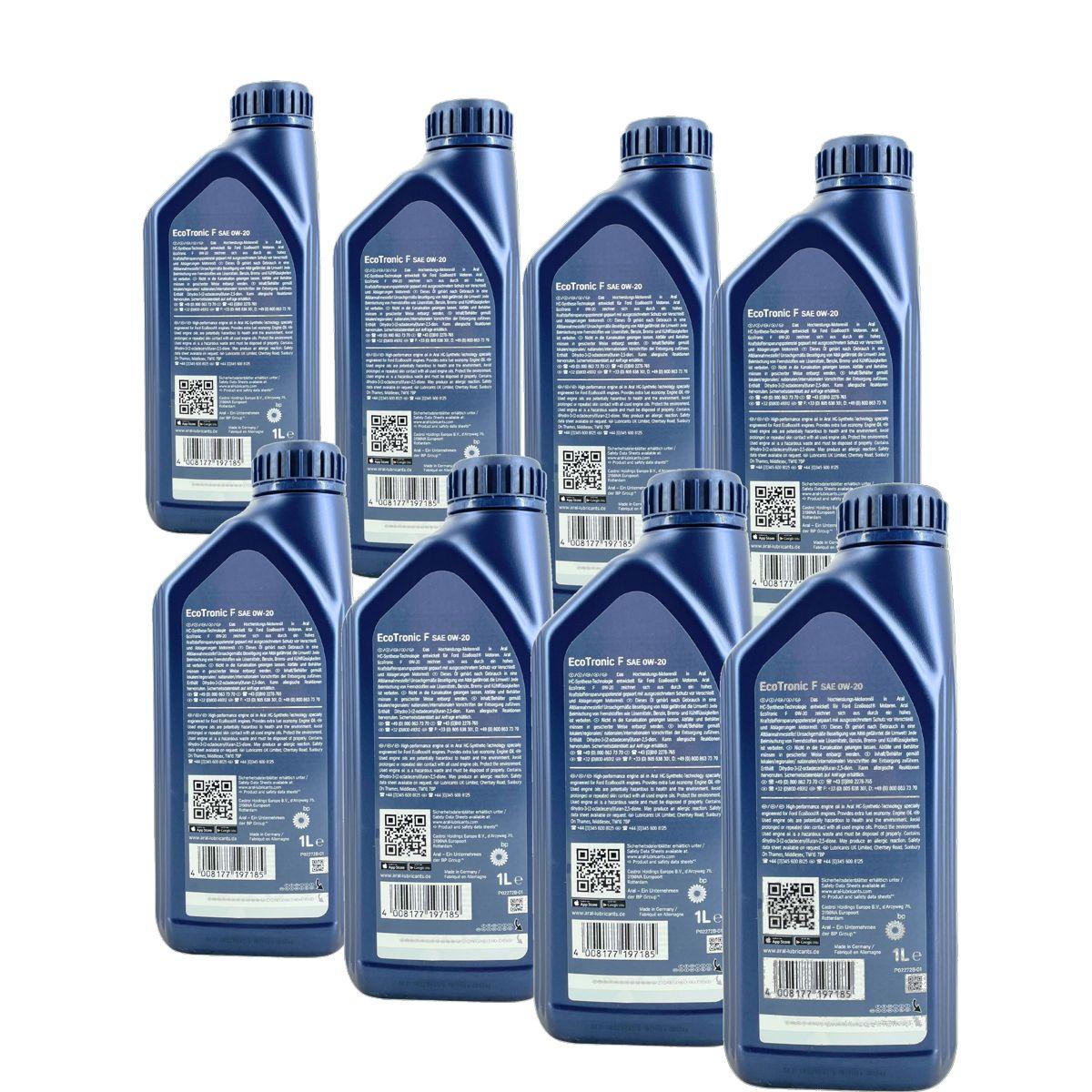 Aral EcoTronic F 0W-20 8x1 Liter