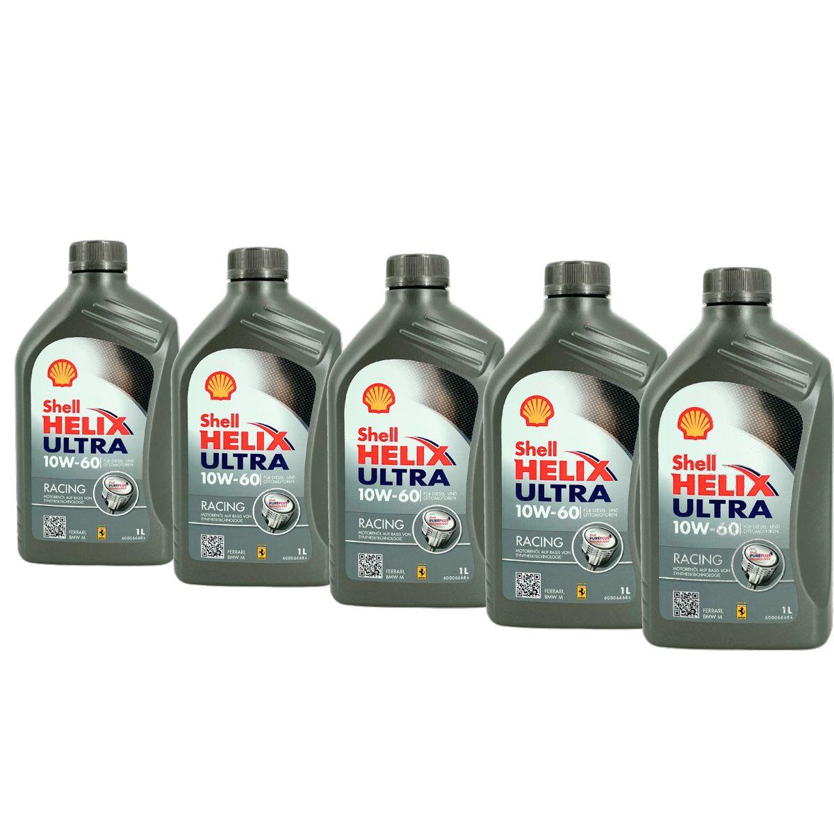 Shell Helix Ultra Racing 10W-60 5x1 Liter