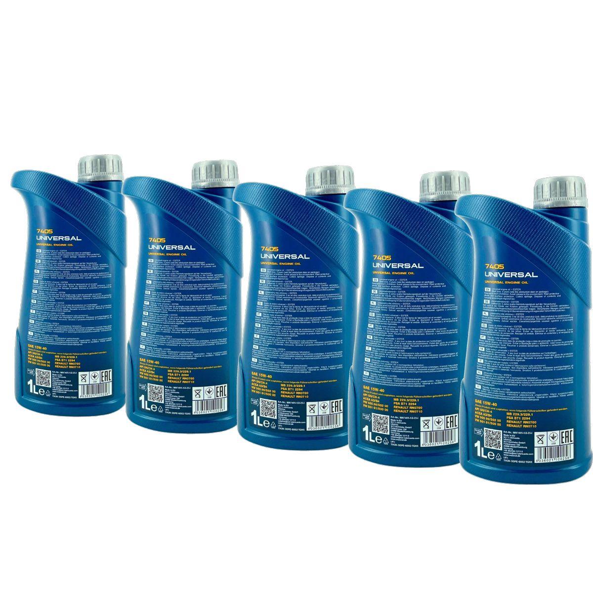 Mannol Universal 15W-40 5x1 Liter