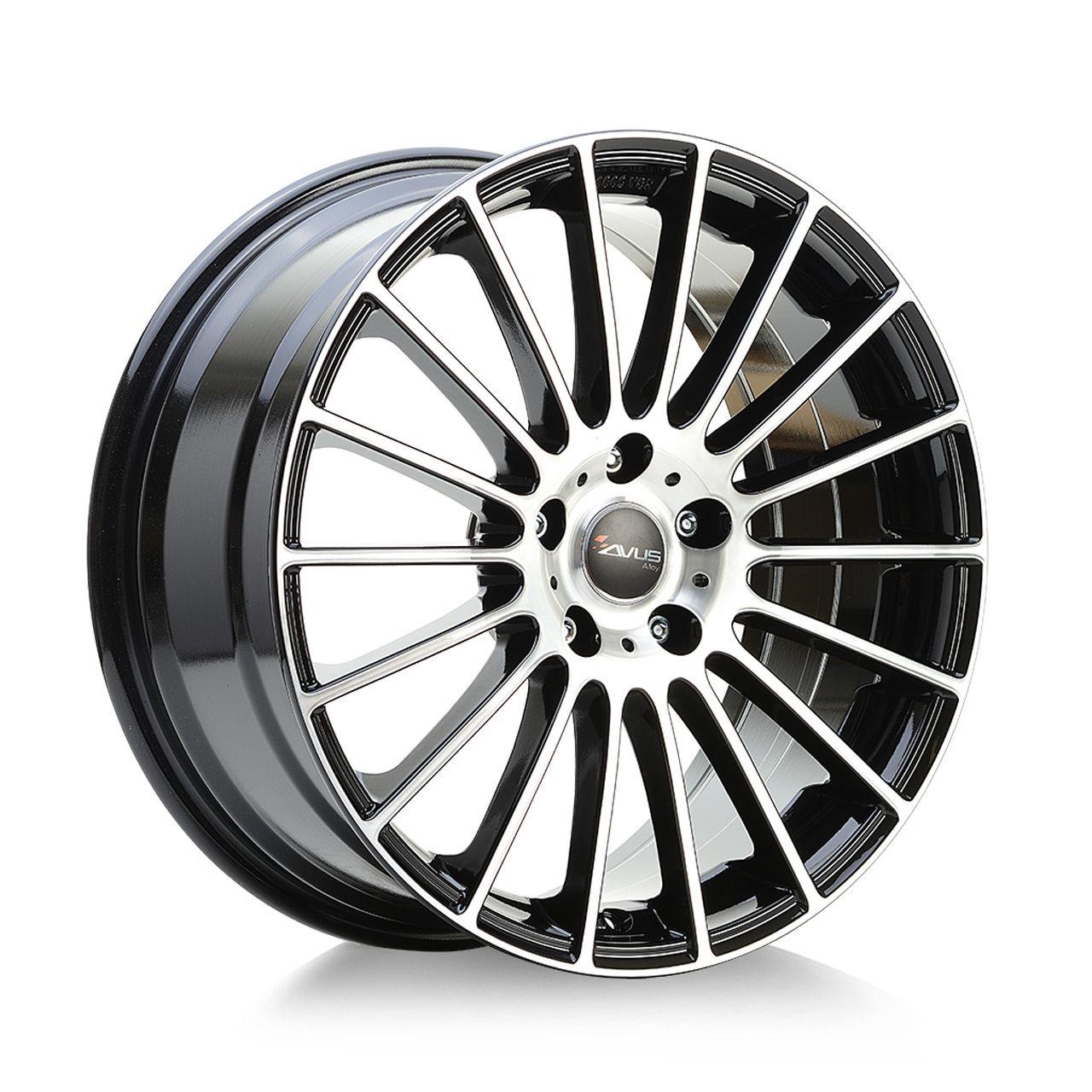 AVUS RACING AC-M03 black polished 7.5Jx18 5x098 ET36