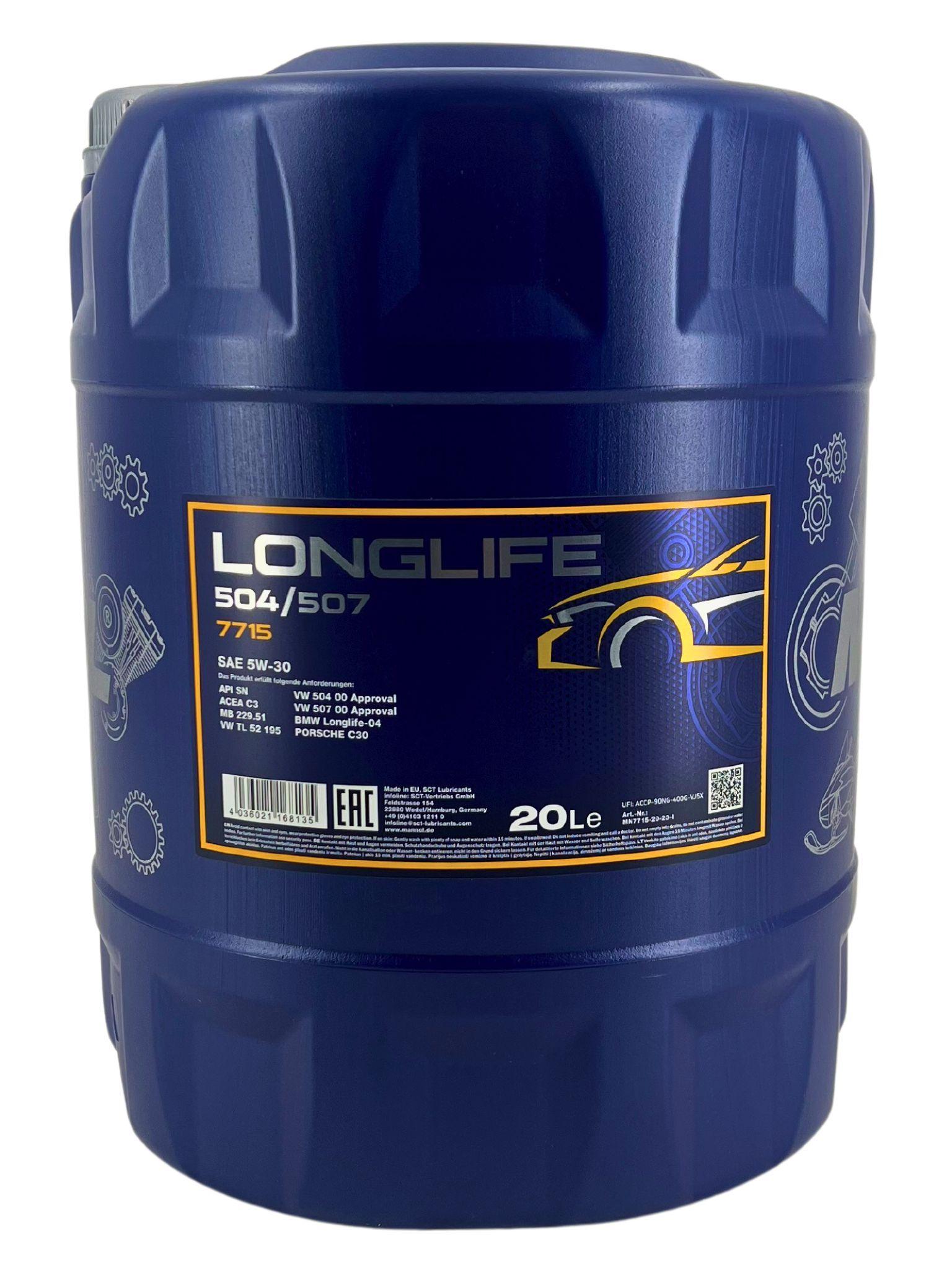 Mannol Longlife 504/507 5W-30 20 Liter