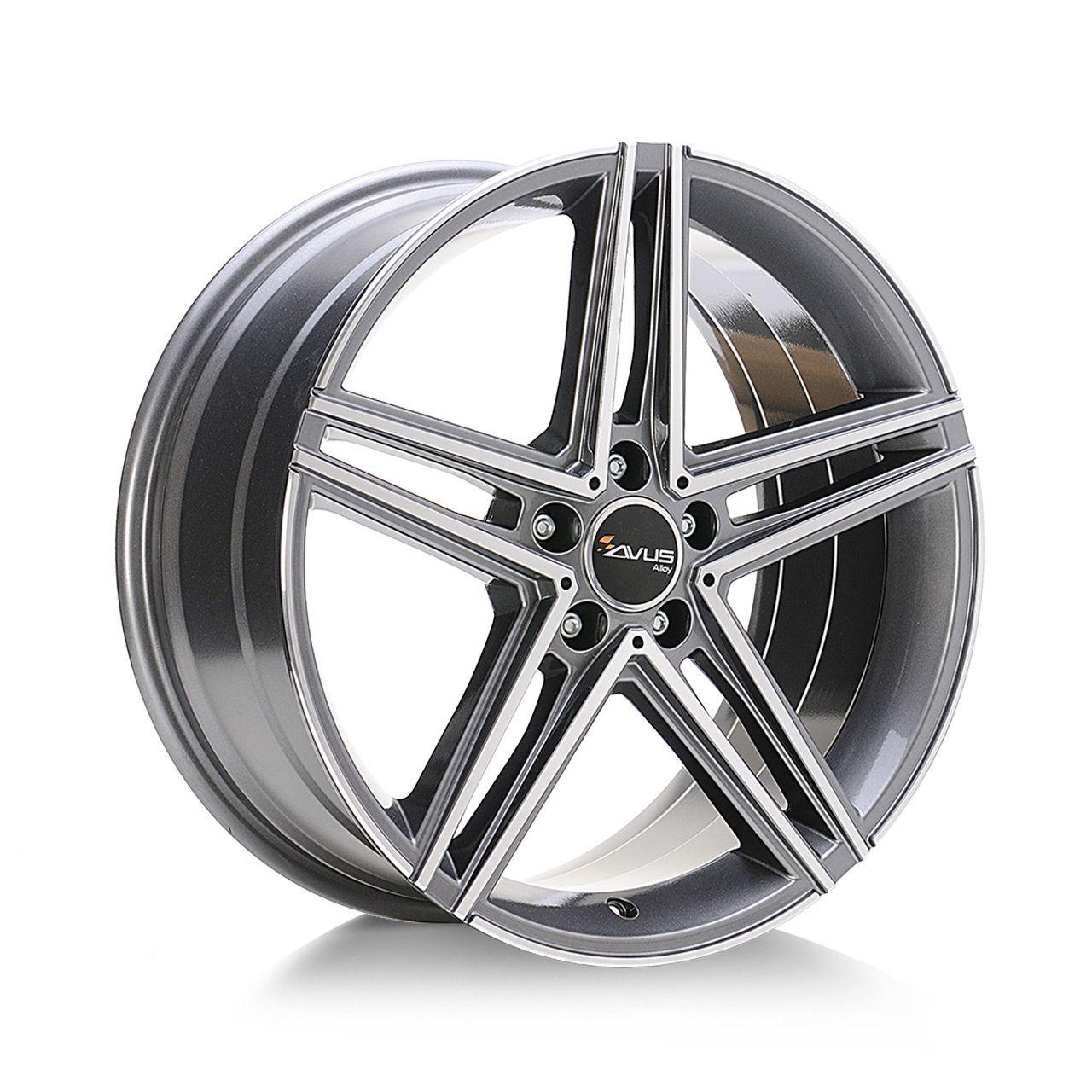 AVUS RACING AC-515 anthracite polished 8.0Jx18 5x112 ET35
