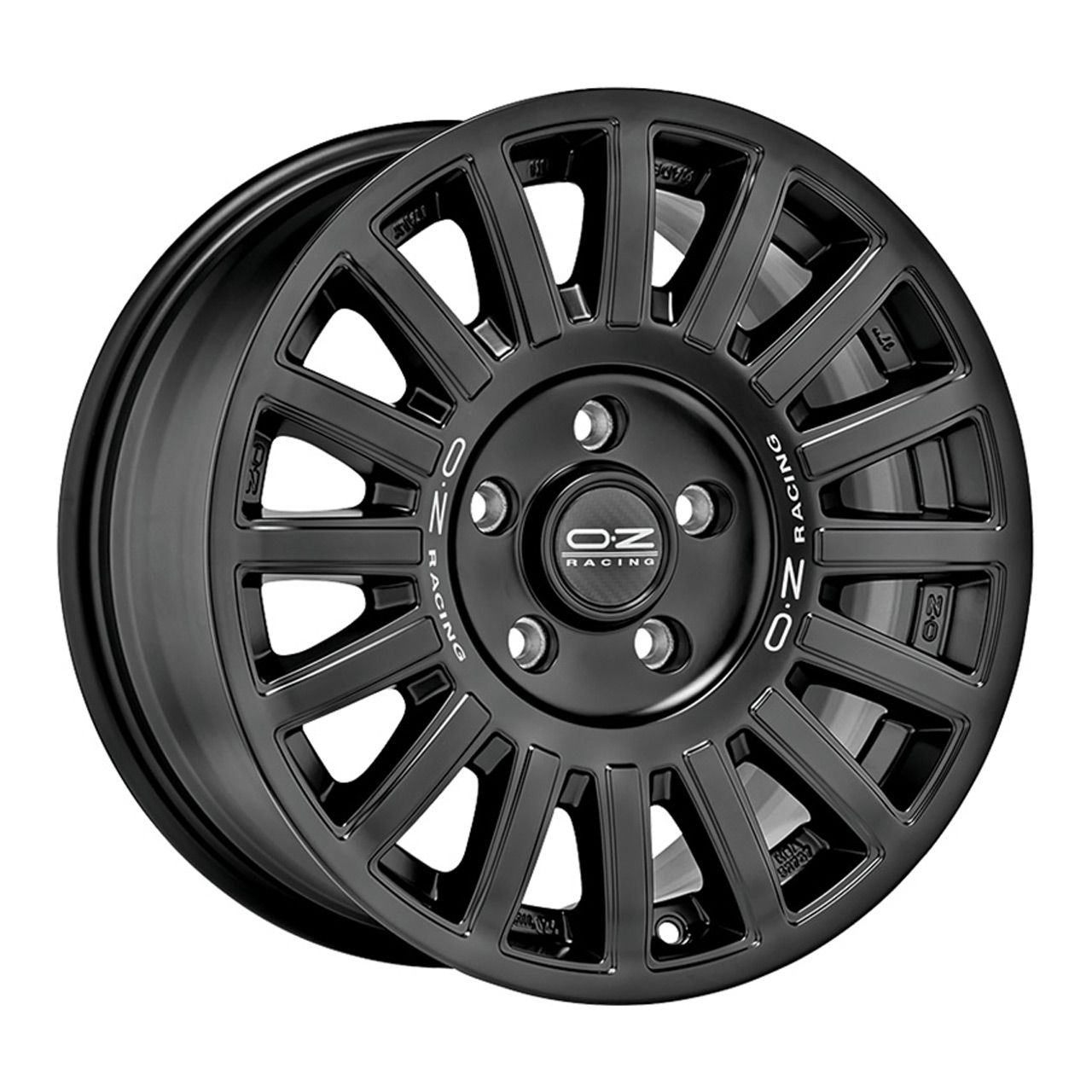 OZ RALLY RAID matt black + silver lettering 8.5Jx18 5x150 ET30