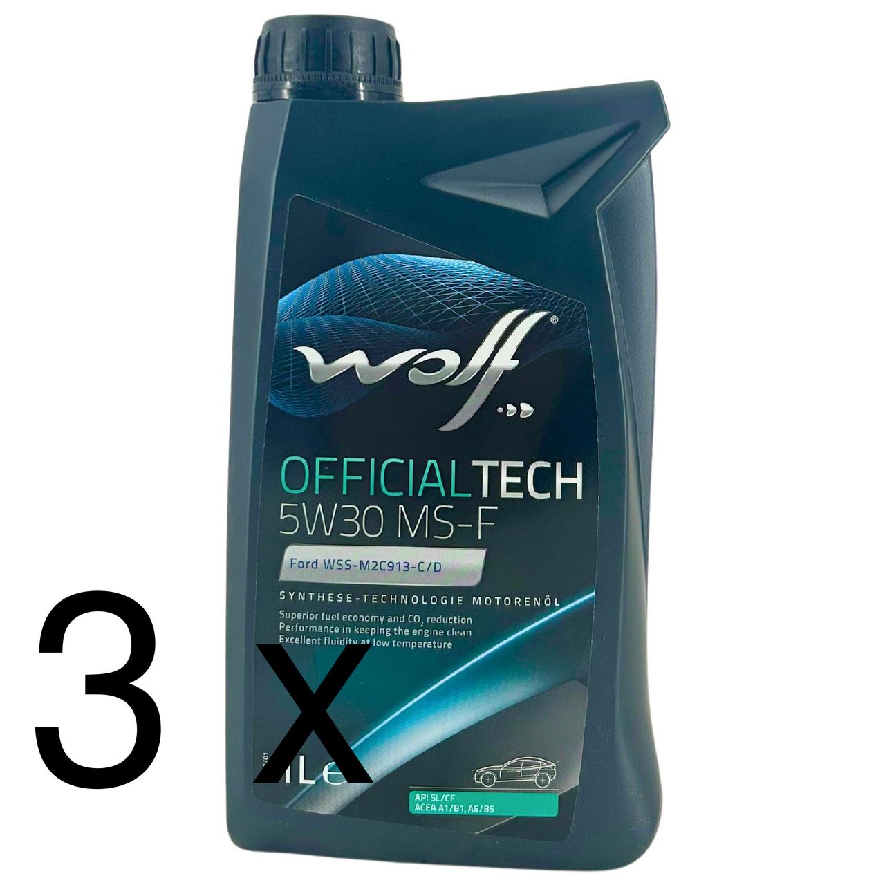 Wolf OfficialTech 5W-30 MS-F 3x1 Liter Wolf OfficialTech 5W-30 MS-F 3x1 Liter