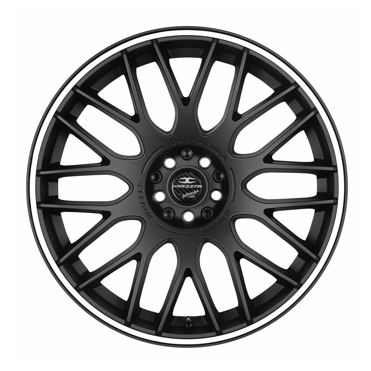 BARRACUDA KARIZZMA mattblack puresports color trim weiss 8.0Jx18 5x112 ET45